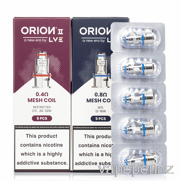 LVE Orion 2 Replacement Coils 1.2ohm Mesh Coils VAPE NZ